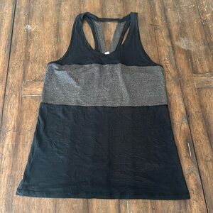 Lululemon black and grey tank top size women’s 6